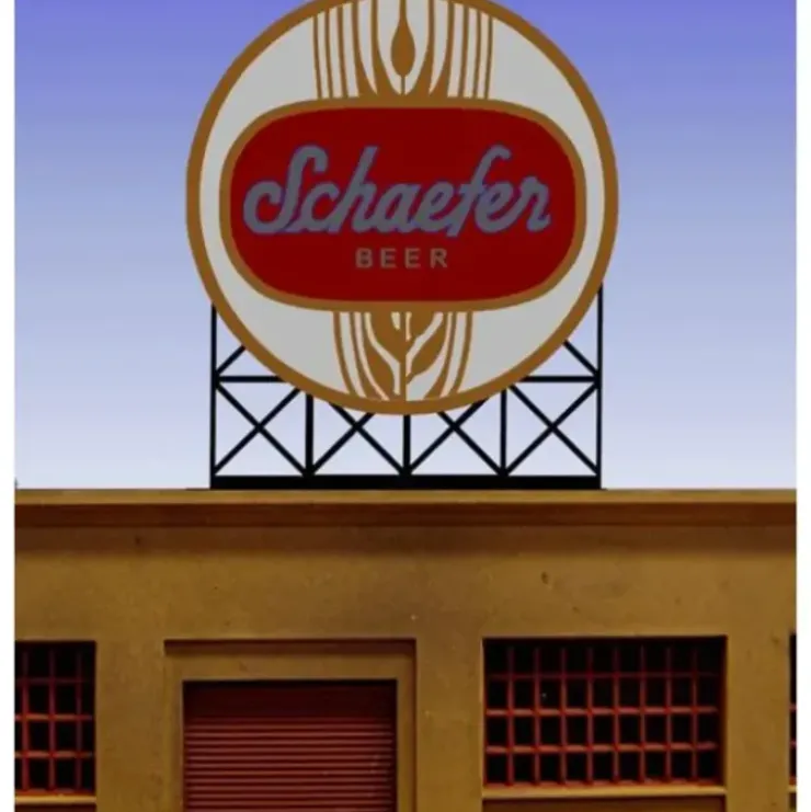 Miller Engineering 441302 HO/N Schaefer Beer Animated Neon Billboard Small - Your Source for Gaming Essentials* Trains