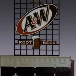 Miller Engineering 3061 HO/O A&W Root Beer Animated Billboard - Your Source for Gaming Essentials* Trains