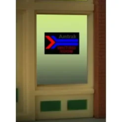 Miller Engineering 8900 HO/O Amtrak Waiting Room Animated Window Sign - Your Source for Gaming Essentials* Trains