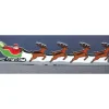 Miller Engineering 2011 HO/O Animated Neon Billboard Santa, Sleigh & Reindeer - Your Source for Gaming Essentials* Trains