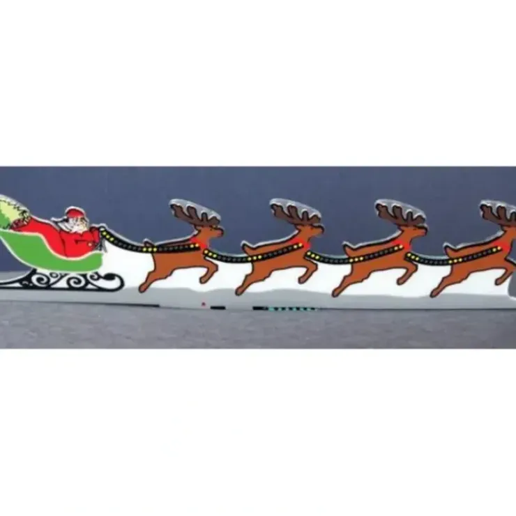Miller Engineering 2011 HO/O Animated Neon Billboard Santa, Sleigh & Reindeer - Your Source for Gaming Essentials* Trains