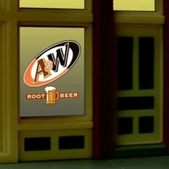 Miller Engineering 6666 HO/O Animated Neon Window Sign A&W Root Beer - Your Source for Gaming Essentials* Trains