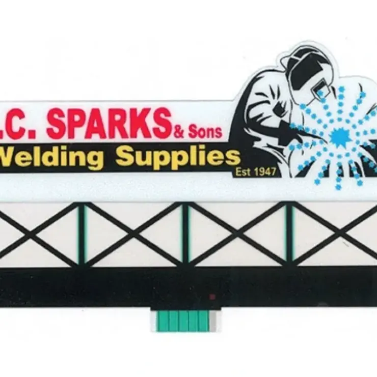 Miller Engineering 9381 HO/O Animated Neon Billboard I.C. Sparks Large - Your Source for Gaming Essentials* Trains