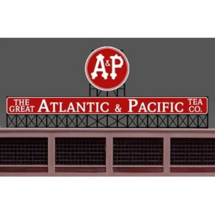 Miller Engineering 880151 HO/O Atlantic & Pacific Tea Animated Neon Billboard - Your Source for Gaming Essentials