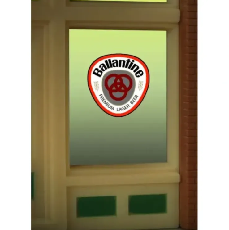 Miller Engineering 8865 HO/O Ballantine Beer Flashing Neon Window Sign - Your Source for Gaming Essentials* Trains