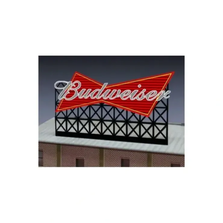 Miller Engineering 4981 HO/O Budweiser Animated Billboard - Your Source for Gaming Essentials* Trains