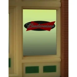 Miller Engineering 8815 HO/O Budweiser Beer Flashing Neon Window Sign - Your Source for Gaming Essentials* Trains
