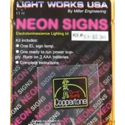 Miller Engineering 8830 HO/O Coppertone Flashing Neon Window Sign Light Works - Your Source for Gaming Essentials* Trains