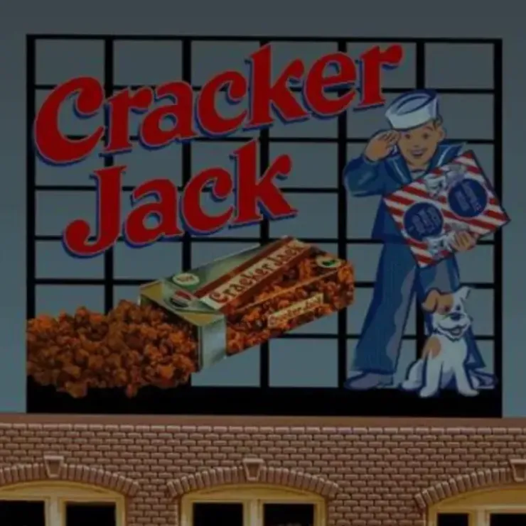 Miller Engineering 880101 HO/O Cracker Jack Animated Neon Billboard - Your Source for Gaming Essentials* Trains