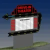 Miller Engineering 1381 HO/O Drive-In Theater Animated Neon Limited Edition Sign - Your Source for Gaming Essentials* Trains