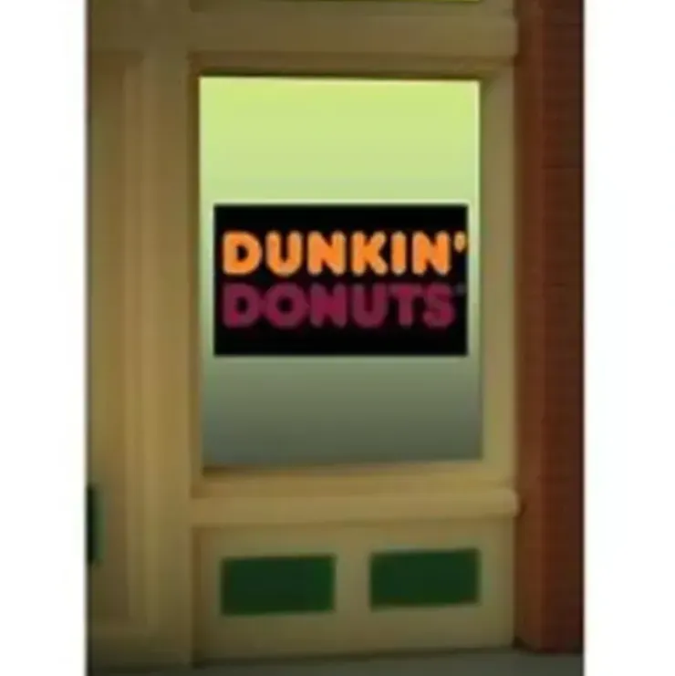 Miller Engineering 8995 HO/O Dunkin' Donuts Flashing Neon Window Sign - Your Source for Gaming Essentials* Trains