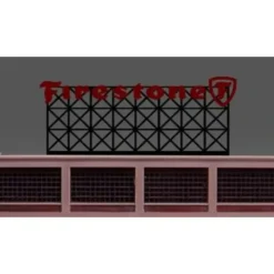 Miller Engineering 5381 HO/O Firestone Animated Billboard - Your Source for Gaming Essentials* Trains