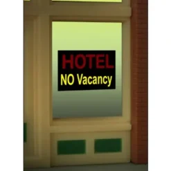 Miller Engineering 8990 HO/O Hotel Flashing Neon Window Sign - Your Source for Gaming Essentials* Trains