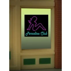 Miller Engineering 8850 HO/O Paradice Club Flashing Neon Window Sign - Your Source for Gaming Essentials* Trains