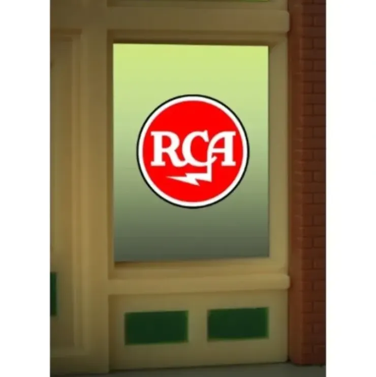 Miller Engineering 9000 HO/O RCA Flashing Neon Window Sign - Your Source for Gaming Essentials* Trains
