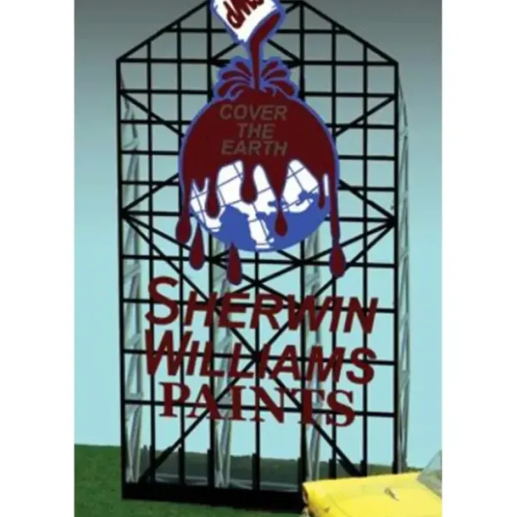 Miller Engineering 2061 HO/O Sherwin Williams Animated Billboard - Your Source for Gaming Essentials