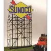 Miller Engineering 3581 HO/O Sunoco Roadside Billboard Animated Neon Style Sign - Your Source for Gaming Essentials* Trains