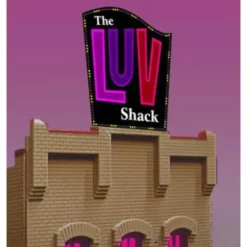 Miller Engineering 4481 HO/O The LUV Shack Billboard - Your Source for Gaming Essentials* Trains
