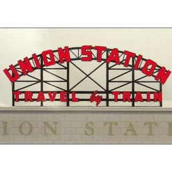 Miller Engineering 3881 HO/O Union Station Animated Neon Billboard - Your Source for Gaming Essentials* Trains