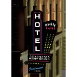 Miller Engineering 68821-L N/HO Medium LH Neon-Like Vertical Hotel/Motel Sign - Your Source for Gaming Essentials* Trains