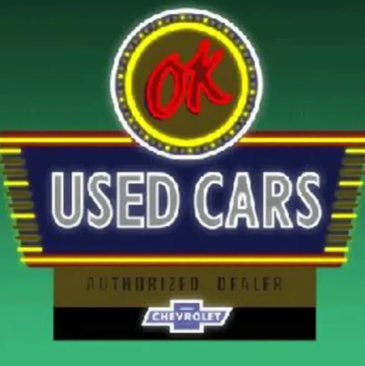 Miller Engineering 5482 N Animated Neon Billboard OK Used Cars - Your Source for Gaming Essentials* Trains