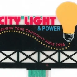 Miller Engineering 9282 N City Light & Power Animated Neon Billboard - Your Source for Gaming Essentials* Trains
