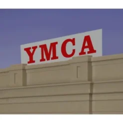 Miller Engineering 2072 N/HO Animated Neon Sign YMCA Small Horizonal - Your Source for Gaming Essentials* Trains