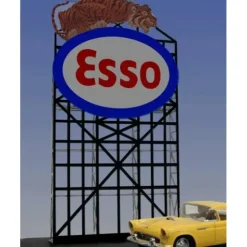 Miller Engineering 6072 N/HO Esso Animated Neon Billboard Small - Your Source for Gaming Essentials* Trains