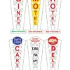 Miller Engineering 7282 N/HO Multi Graphic Vertical Animated Sign - Your Source for Gaming Essentials* Trains
