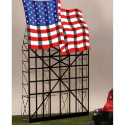 Miller Engineering 4072 N/HO Waving American Animated Neon Billboard - Your Source for Gaming Essentials* Trains