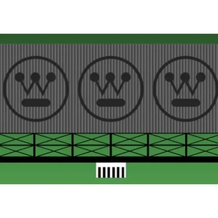 Miller Engineering 441552 N/HO Westinghouse Animated Neon Billboard Small - Your Source for Gaming Essentials* Trains
