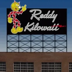 Miller Engineering 3682 N Reddy Kilowatt Animated Neon Billboard - Your Source for Gaming Essentials* Trains