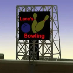 Miller Engineering 338955 N/Z Bowling Rooftop Billboard Small - Your Source for Gaming Essentials* Trains