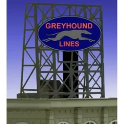 Miller Engineering 338950 N/Z Greyhound Animated Neon Billboard Small - Your Source for Gaming Essentials* Trains