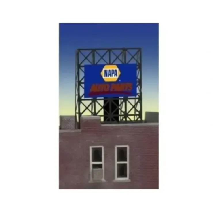 Miller Engineering 338895 N/Z Napa Auto Parts Animated Rooftop Billboard Small - Your Source for Gaming Essentials* Trains