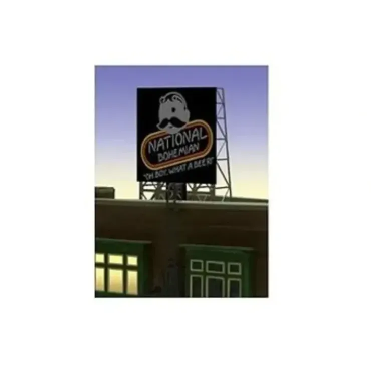 Miller Engineering 338845 N/Z National Bohemian Natty Boh Beer Rooftop Billboard - Your Source for Gaming Essentials* Trains