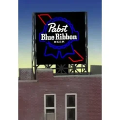 Miller Engineering 338825 N/Z Pabst Beer Animated Rooftop Billboard - Your Source for Gaming Essentials* Trains