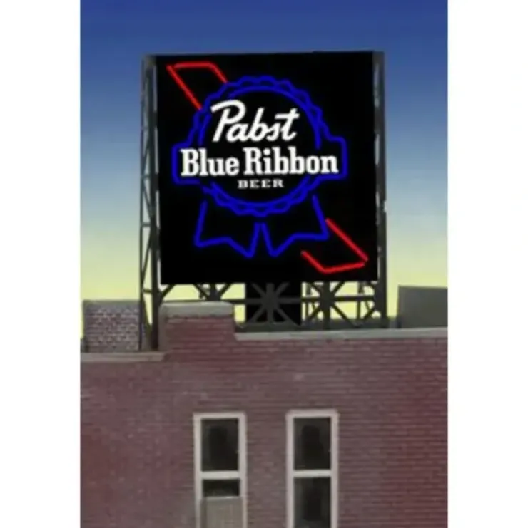 Miller Engineering 338825 N/Z Pabst Beer Animated Rooftop Billboard - Your Source for Gaming Essentials* Trains