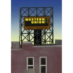 Miller Engineering 338940 N/Z Western Union Animated Rooftop Billboard Small - Your Source for Gaming Essentials