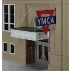 Miller Engineering 3071 O Animated Neon Sign YMCA Large Logo Double-Sided - Your Source for Gaming Essentials* Trains