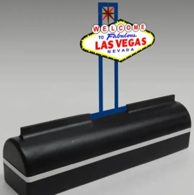 Miller Engineering 1250 O Desk Top Las Vegas Neon Sign - Your Source for Gaming Essentials* Trains