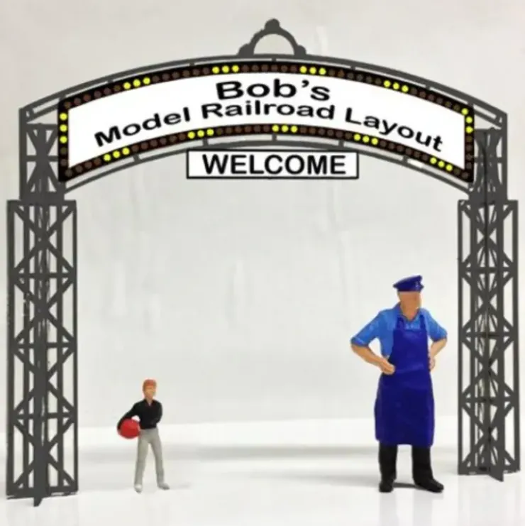 Miller Engineering 880651 O/HO Animated Universal Entrance Sign Kit - Your Source for Gaming Essentials* Trains