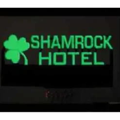 Miller Engineering 6181 O/HO Neon-Like Large Shamrock Hotel Animated Sign - Your Source for Gaming Essentials* Trains