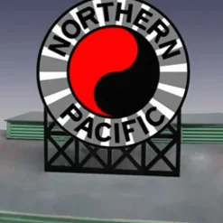 Miller Engineering 1171 O/HO Northern Pacific Animated Billboard Sign - Your Source for Gaming Essentials* Trains