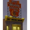 Miller Engineering 881401 O/HO Who's Hobby House Animated Neon Billboard Large - Your Source for Gaming Essentials* Trains