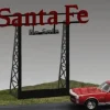 Miller Engineering 5781 O Santa Fe Animated Neon Billboard - Your Source for Gaming Essentials* Trains