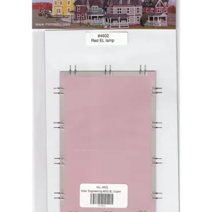 Miller Engineering 4602 O Scale Large Red EL 4x6 Lamp - Your Source for Gaming Essentials* Trains