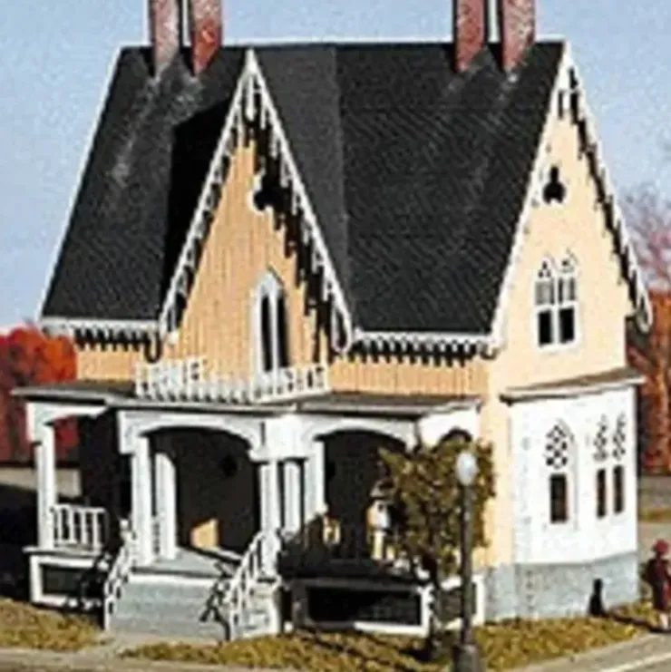 Miller Engineering 225051 Z The Gothic Revival - Victorian Home Building Kit - Your Source for Gaming Essentials* Trains