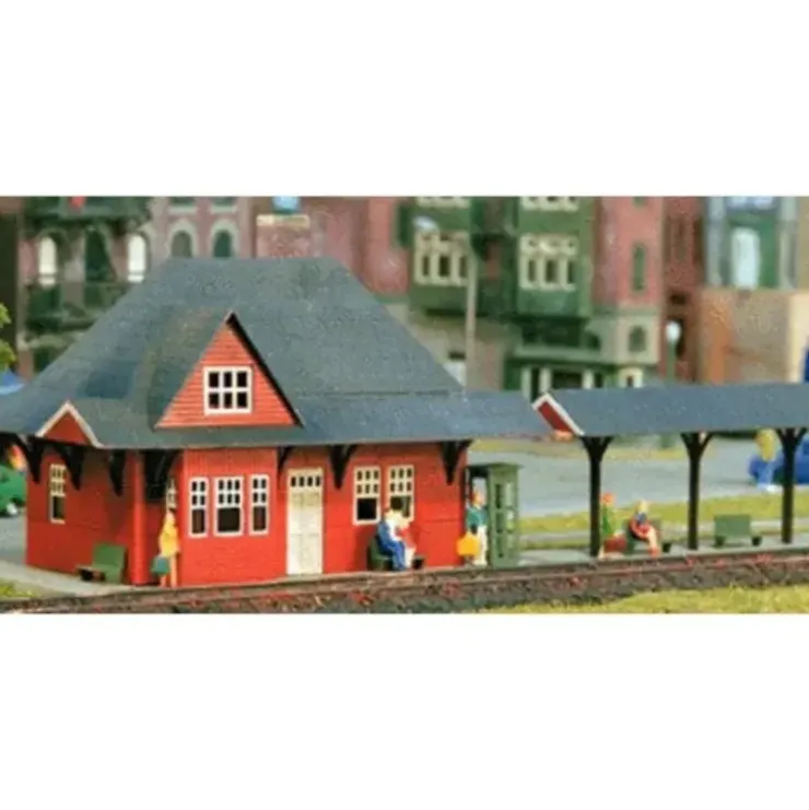 Miller Engineering Z-1010 Z Scale Train Station Building Kit - Your Source for Gaming Essentials* Trains