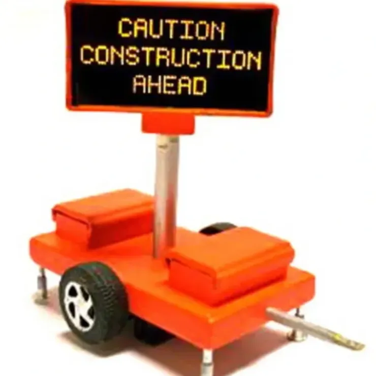 Miniatronics 85-001-01 HO Mobile Highway Sign Caution Construction Ahead - Your Source for Gaming Essentials* Trains